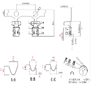 倒勾包圓基板端子